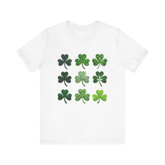 Clover 3x3 design Unisex Jersey Short Sleeve Tee