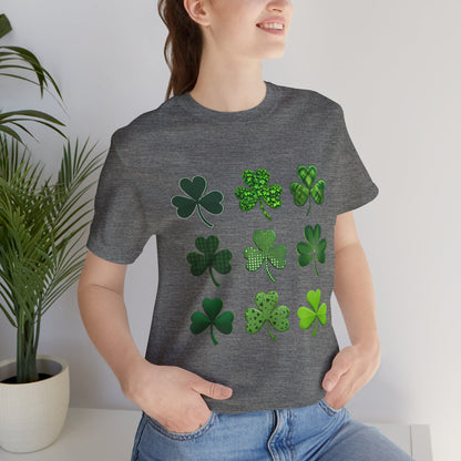 Clover 3x3 design Unisex Jersey Short Sleeve Tee